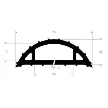 Kabel beskytter Model 75-25