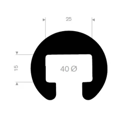 Gelænderliste 25x15mm Hvid