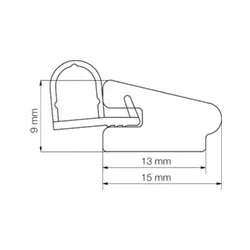 Primo 5113 Hvid - 2,2m Rulle