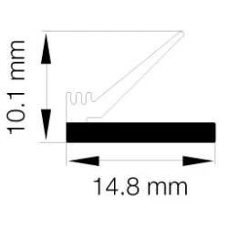 Primo 0755 Grå - 25m Rulle