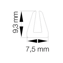 Primo 0807 til 3mm Hvid - 25m Rulle
