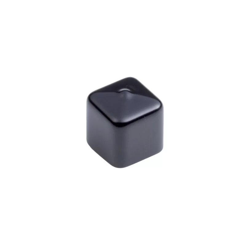 Firkantet udvendig rørprop 30x30mm - Sort PVC - Profillageret.dk