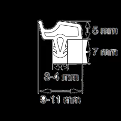 Primo 0815 Transparant - 5m Rulle