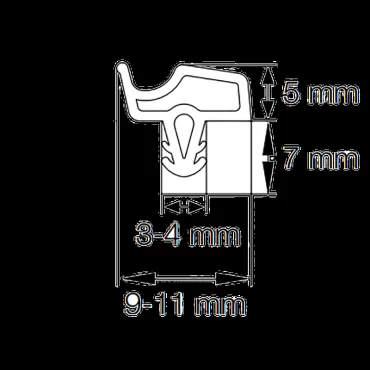 Primo 0815 Mahogni - 5m Rulle