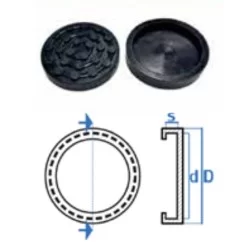 Liftgummi rund Ø123mm