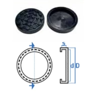 Liftgummi rund Ø123mm