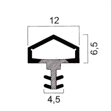 Tætningsliste Swedoor Vit - Pr. meter