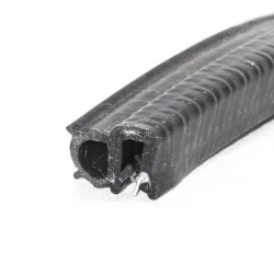 Kantliste 1-4mm Sort Silikone