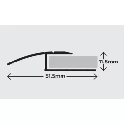 914mm overgangsliste i alu model 120