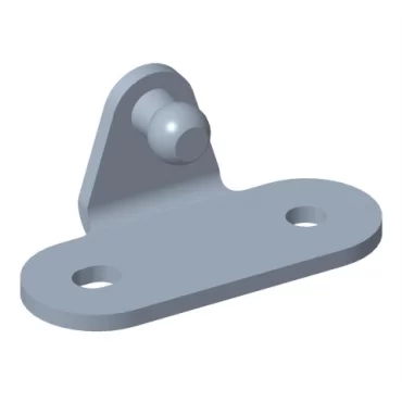 Vinklet Kulgebeslag Ø10mm