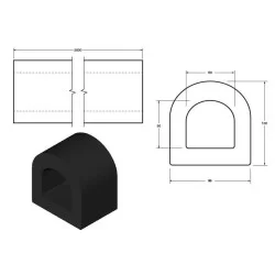 D-Fender 98x102mm - 2M - NR/SBR