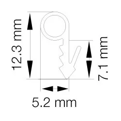 Primo 0576 Grå - 25m Rulle