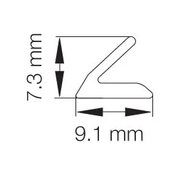 Primo 1345 Grå - 25m Rulle