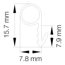 Primo 0575 Grå - 25m Rulle