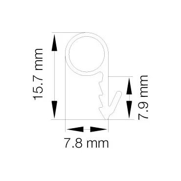 Primo 0575 Grå - 25m Rulle