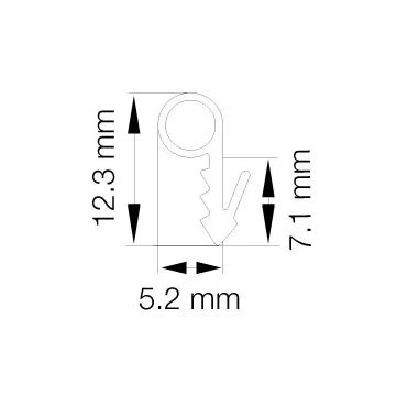 Primo 0576 Grå - 25m Rulle