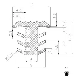 T-Profil 4mm
