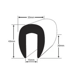 PVC2010 Fenderliste Hvid