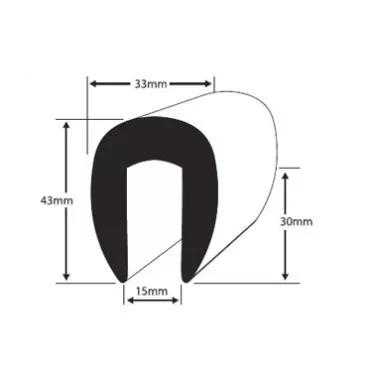 PVC2010 Fenderliste Hvid