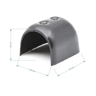 RADIAL 52mm PVC Endestykke