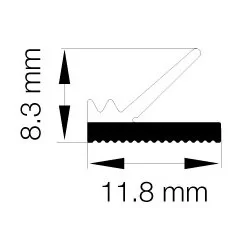 Primo 0703 Grå - 25m Rulle
