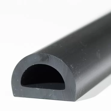 D-Fenderliste PVC Sort