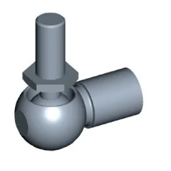 Kugleled Komplet Ø10mm Stål