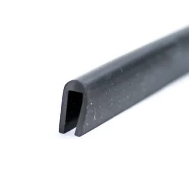 U-Profil 4mm afrundet Gummi