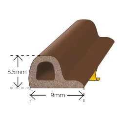 P-Profil 5.5x9mm Hvid