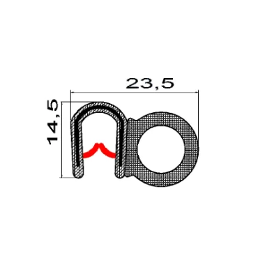 Kantliste 1-3,5mm m. sidetæt.