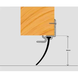 Portliste med skinne - 2134mm